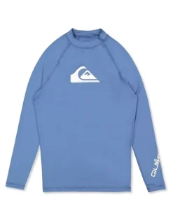 Quiksilver All Time Long Sleeve Rash Vest Quiet Harbor