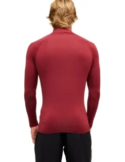Quiksilver All Time Long Sleve Rash Vest Burnt Russet