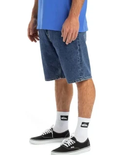 Quiksilver Aqua Cult Denim Shorts in Aged