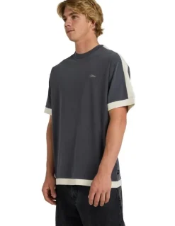 Quiksilver Av-2 T-Shirt Acid Wash/Bone White