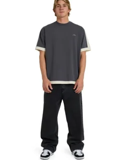 Quiksilver Av-2 T-Shirt Acid Wash/Bone White
