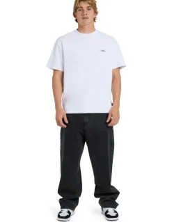 Quiksilver Baggy Denim Pants Black Black Used
