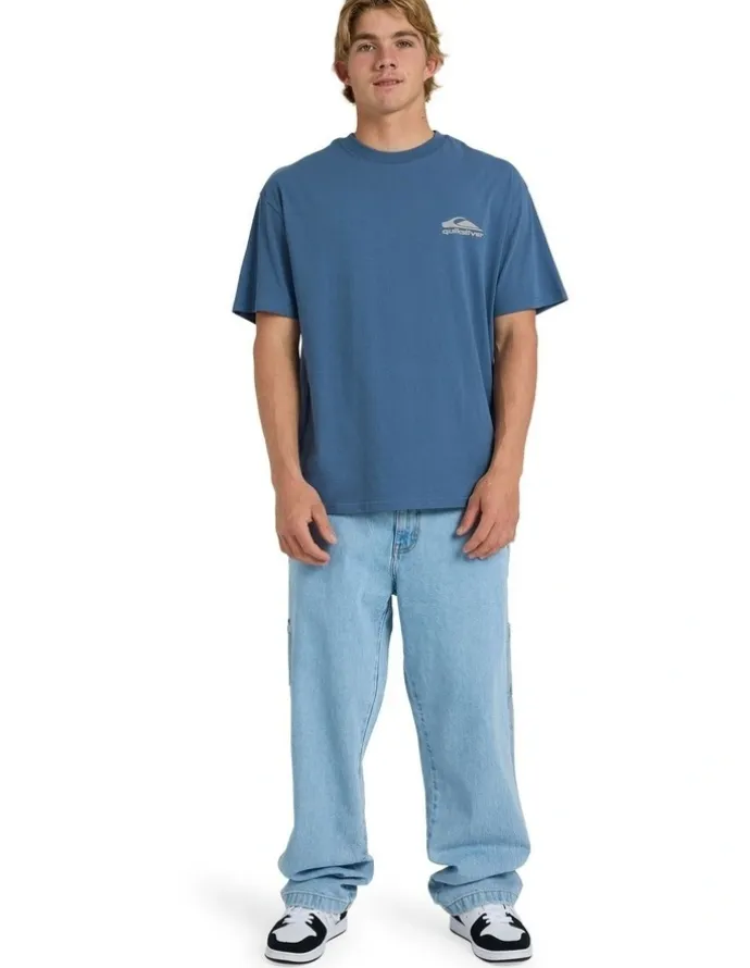 Quiksilver Carbon Oversized T-Shirt China Blue