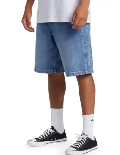 Quiksilver Carpenter Denim Shorts 2001 in Blue