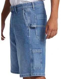 Quiksilver Carpenter Denim Shorts 2001 in Blue