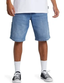 Quiksilver Carpenter Denim Shorts 2001 in Blue