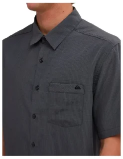 Quiksilver Centinela Short Sleeve Shirt In Iron Gate