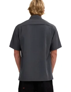 Quiksilver Centinela Short Sleeve Shirt In Iron Gate