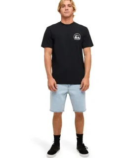 Quiksilver Clean Circle T-Shirt In Black