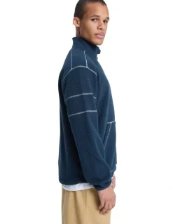 Quiksilver Clean Coast Fleece Jacket in Dark Navy