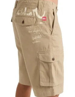 Quiksilver Critical Battle Cargo Shorts in Brown