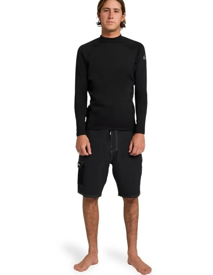 Quiksilver Everyday Heat Long Sleeve Rash Vest Black