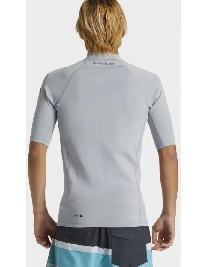 Quiksilver Everyday Heat Short Sleeve Upf 50 Rash Vest Grey
