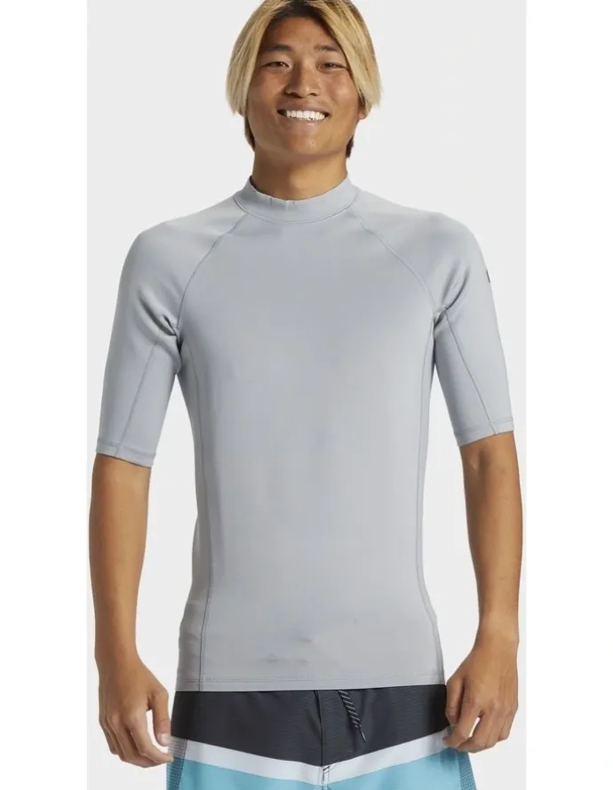 Quiksilver Everyday Heat Short Sleeve Upf 50 Rash Vest Grey