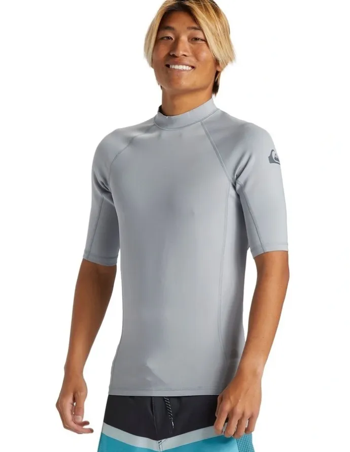 Quiksilver Everyday Heat Short Sleeve Upf 50 Rash Vest Grey