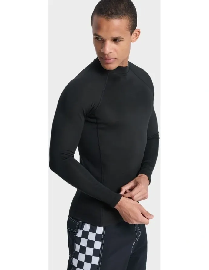 Quiksilver Everyday Long Sleeve Heat Rash Vest in Black