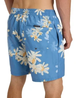 Quiksilver Everyday Printed 17 Volley Shorts Quiet Harbor Rave Dazie