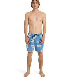 Quiksilver Everyday Printed 17 Volley Shorts Quiet Harbor Rave Dazie