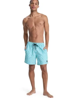 Quiksilver Everyday Printed 17 Swim Shorts Aqua Ocean Mayhem