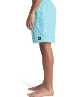 Quiksilver Everyday Printed 17 Swim Shorts Aqua Ocean Mayhem