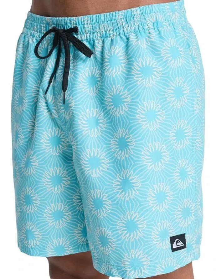 Quiksilver Everyday Printed 17 Swim Shorts Aqua Ocean Mayhem