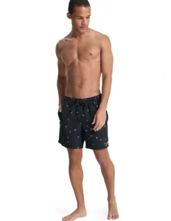 Quiksilver Everyday Printed 17 Swim Shorts Black Fallen Blossom