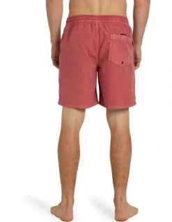 Quiksilver Everyday Surfwash 17 Volley Shorts Mineral Red