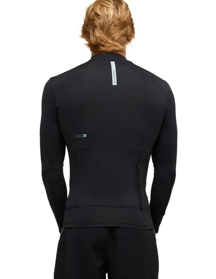 Quiksilver Highline Long Sleeve Rash Vest in Black