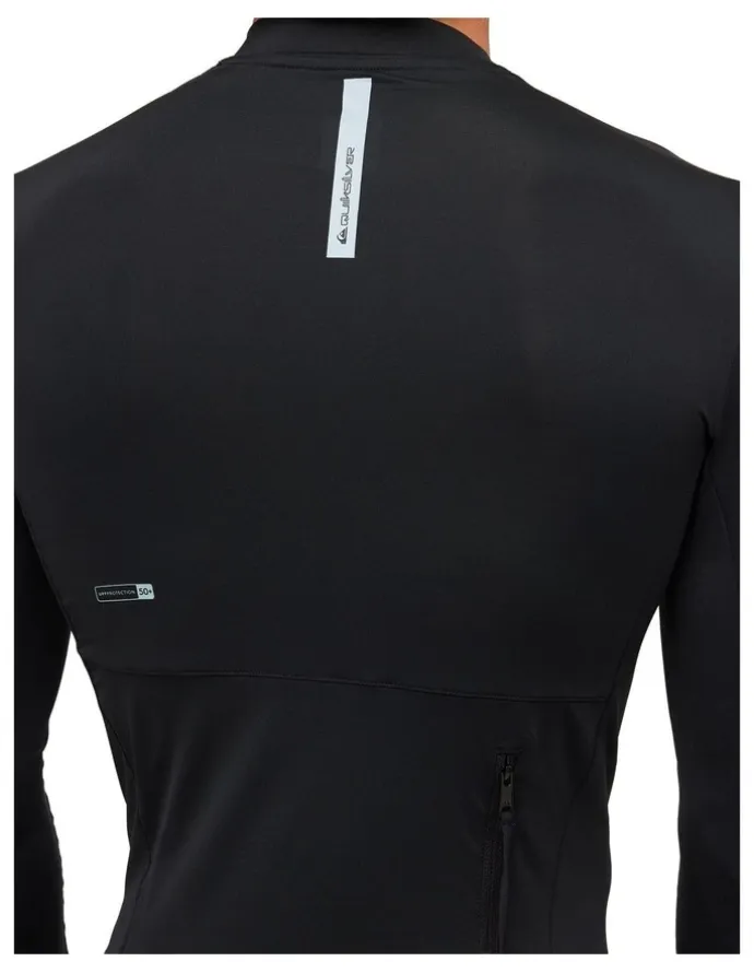 Quiksilver Highline Long Sleeve Rash Vest in Black