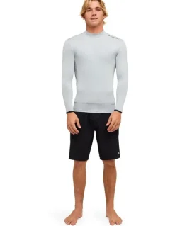 Quiksilver Highline Long Sleeve Rash Vest Quarry