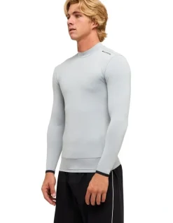 Quiksilver Highline Long Sleeve Rash Vest Quarry