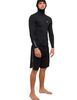Quiksilver Highline UPF50 Hooded Long Sleeve Rashguard Black