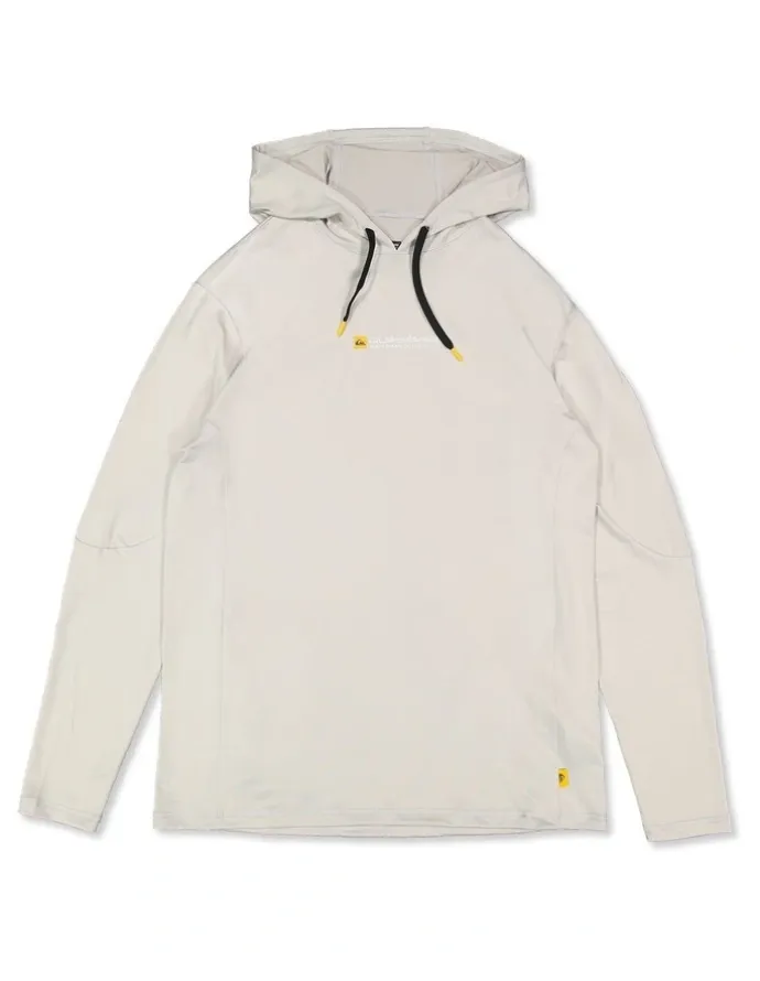 Quiksilver Hotpoint Hooded Long Sleeve Rashguard In Grey Violet