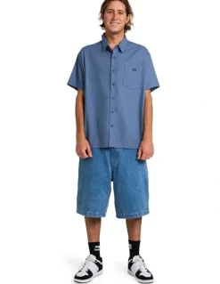 Quiksilver Liquid Short Sleeve Shirt China Blue