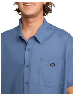 Quiksilver Liquid Short Sleeve Shirt China Blue