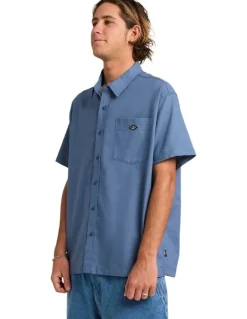 Quiksilver Liquid Short Sleeve Shirt China Blue