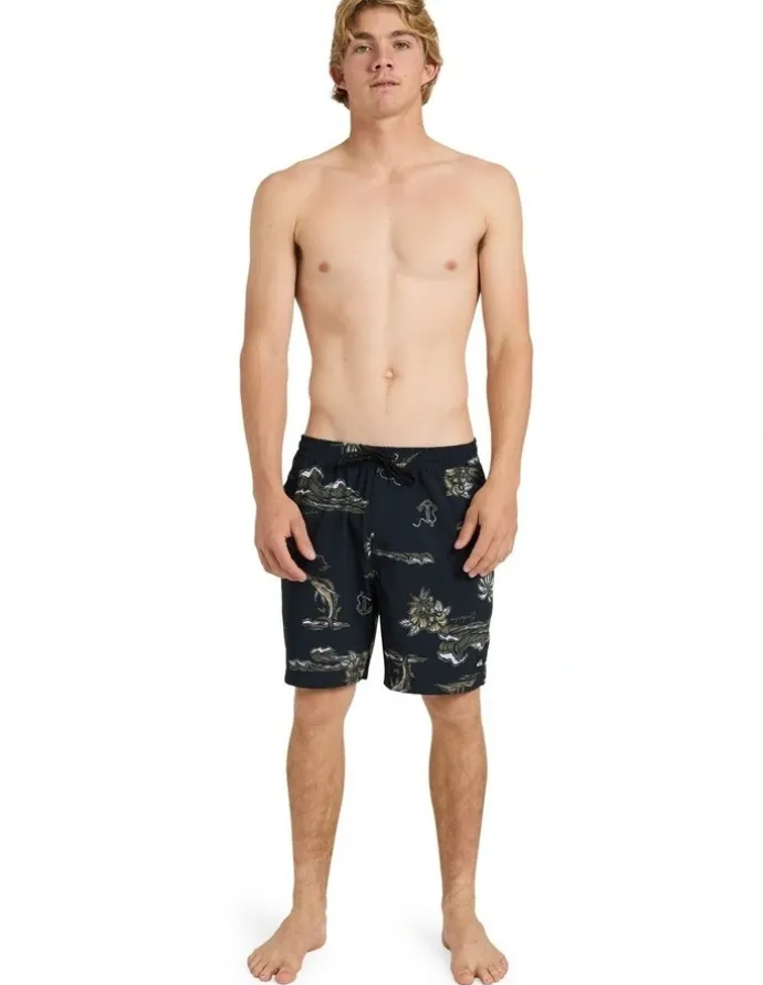 Quiksilver Ocean 18 Volley Shorts In Black