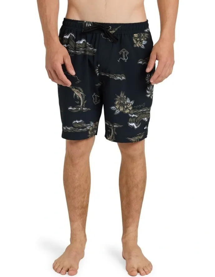 Quiksilver Ocean 18 Volley Shorts In Black