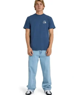 Quiksilver Og Checker T-Shirt Dark Denim