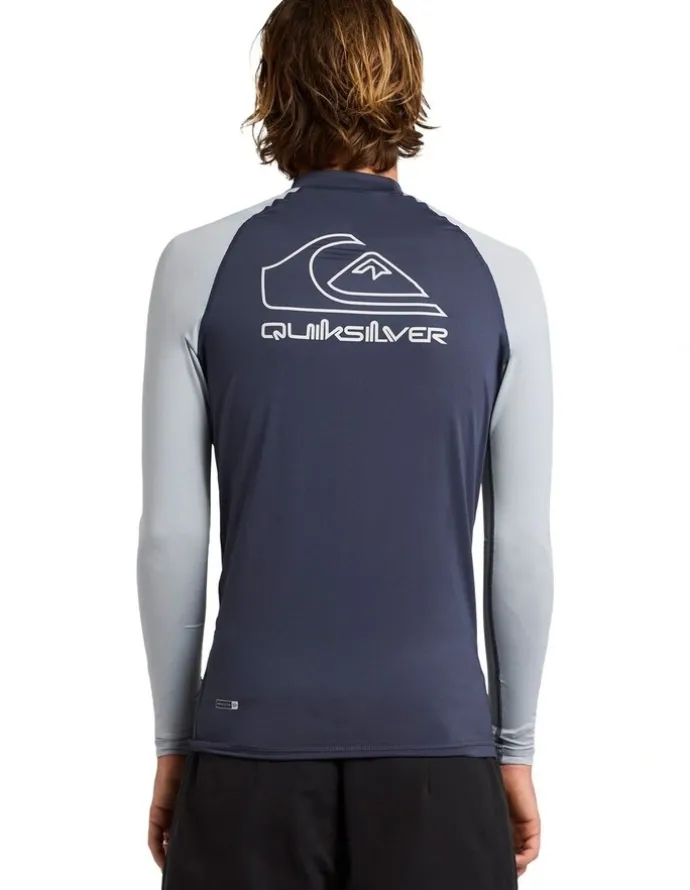 Quiksilver On Tour Long Sleeve Rash Vest in Black