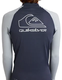 Quiksilver On Tour Long Sleeve Rash Vest in Black