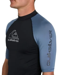 Quiksilver On Tour Rash Vest in Blue