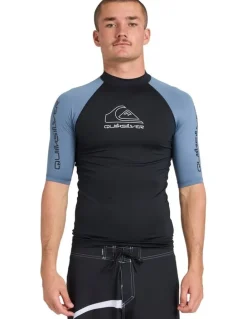 Quiksilver On Tour Rash Vest in Blue