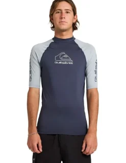 Quiksilver On Tour Rash Vest in Black