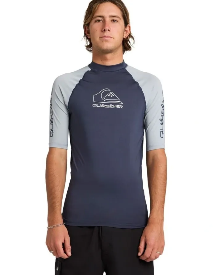 Quiksilver On Tour Rash Vest in Black
