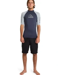 Quiksilver On Tour Rash Vest in Black