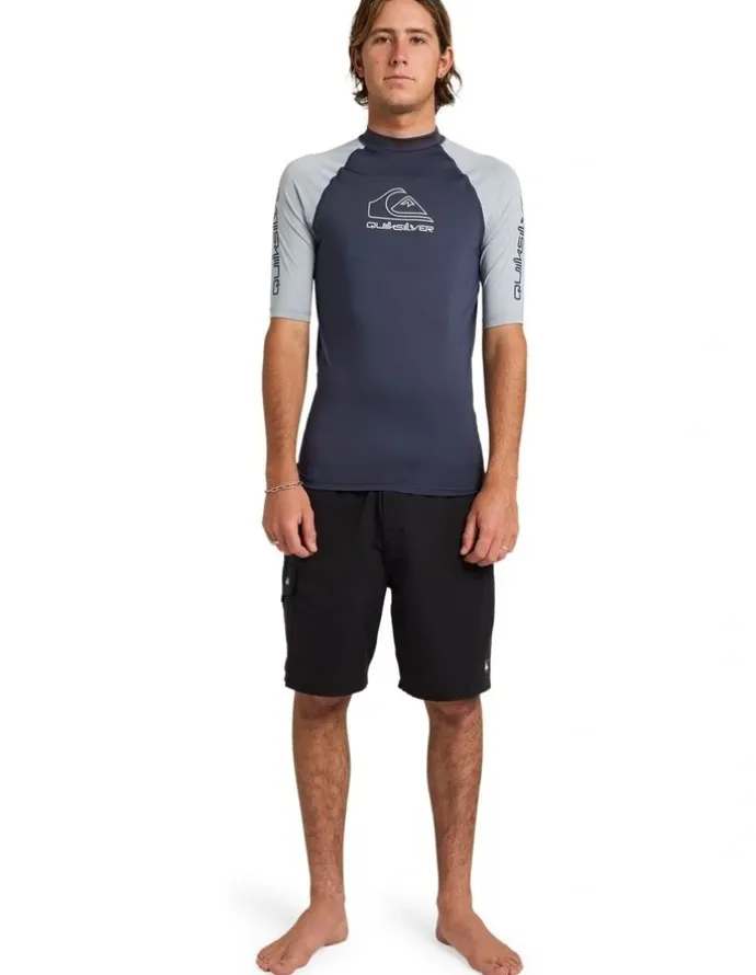 Quiksilver On Tour Rash Vest in Black