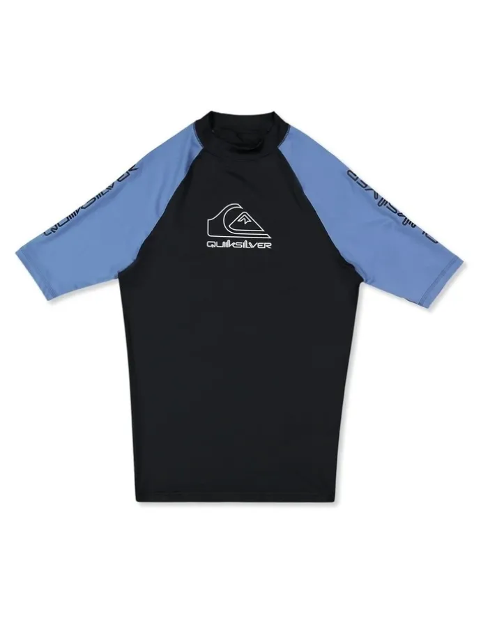 Quiksilver On Tour Short Sleeve Rash Vest Quiet Harbor
