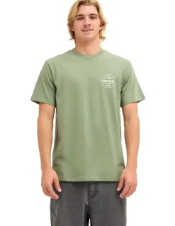 Quiksilver Original Stamp T-Shirt In Sea Spray