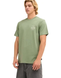 Quiksilver Original Stamp T-Shirt In Sea Spray
